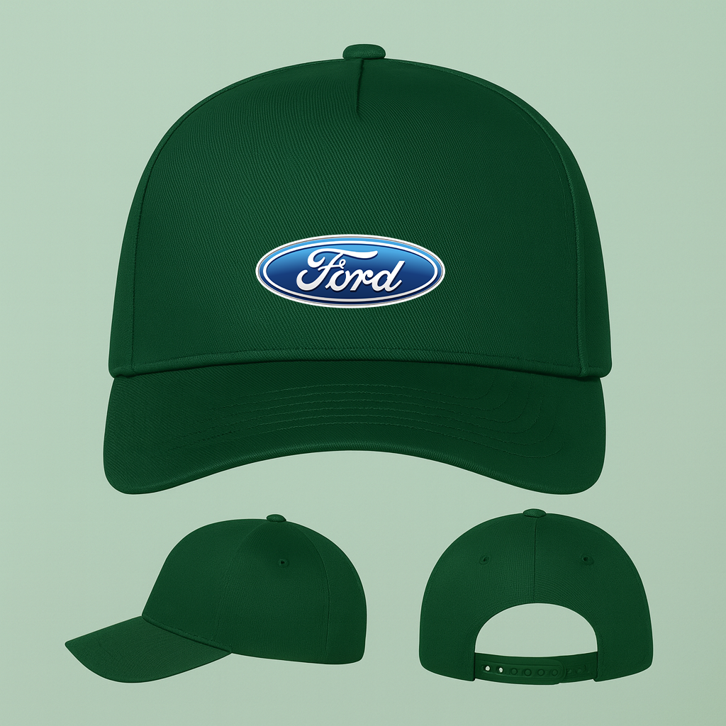 Ford Car Five Panel Twill Snapback Cap